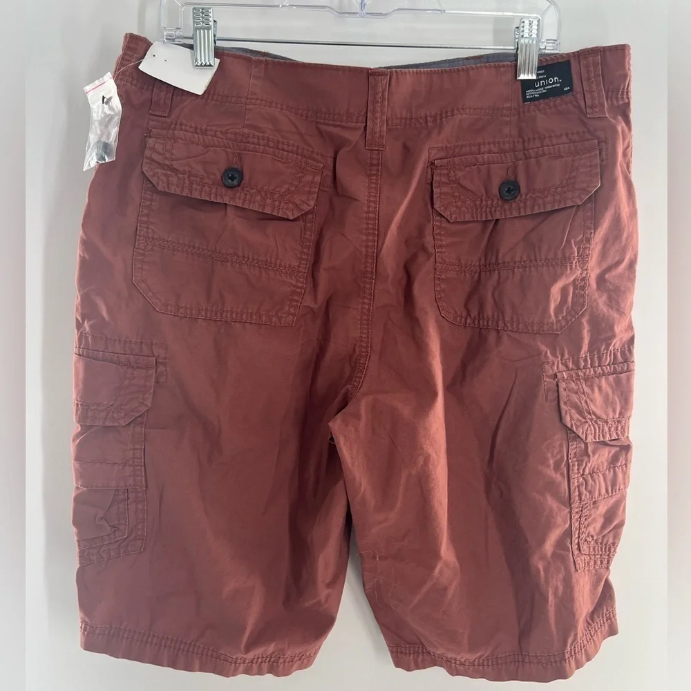 UNION CARGO RED CLAY MEN’S SHORTS NEW WITH TAGS